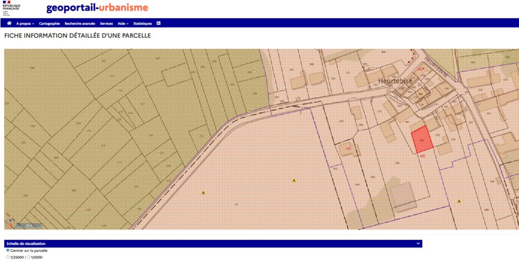 geoportail urbanisme PLU urbasig
